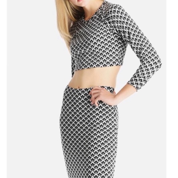 American Apparel Jacquard Chevron Skirt Set - Picture 2 of 5